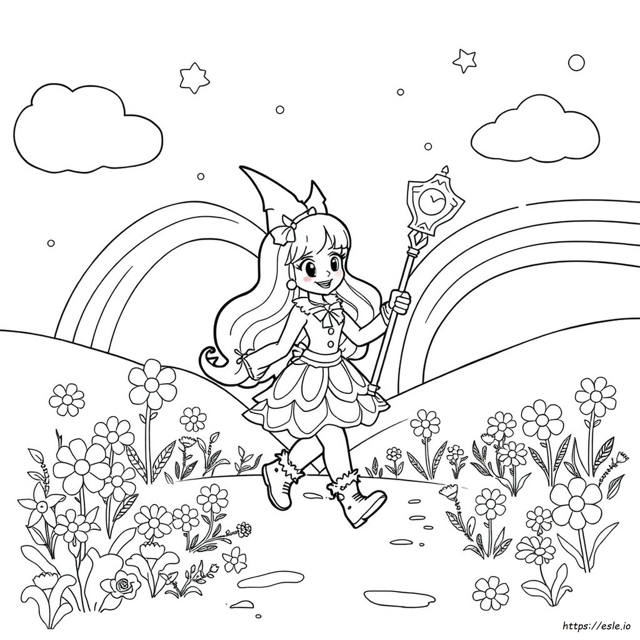 Rainbow Brite Gambar Mewarnai