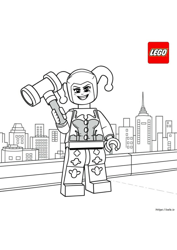 Lego Harley Quinn Gambar Mewarnai