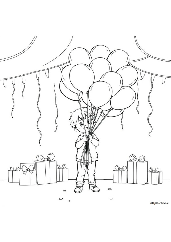 Kostenlose Geburtstag Ballon Ausmalbilder Zum Ausdrucken