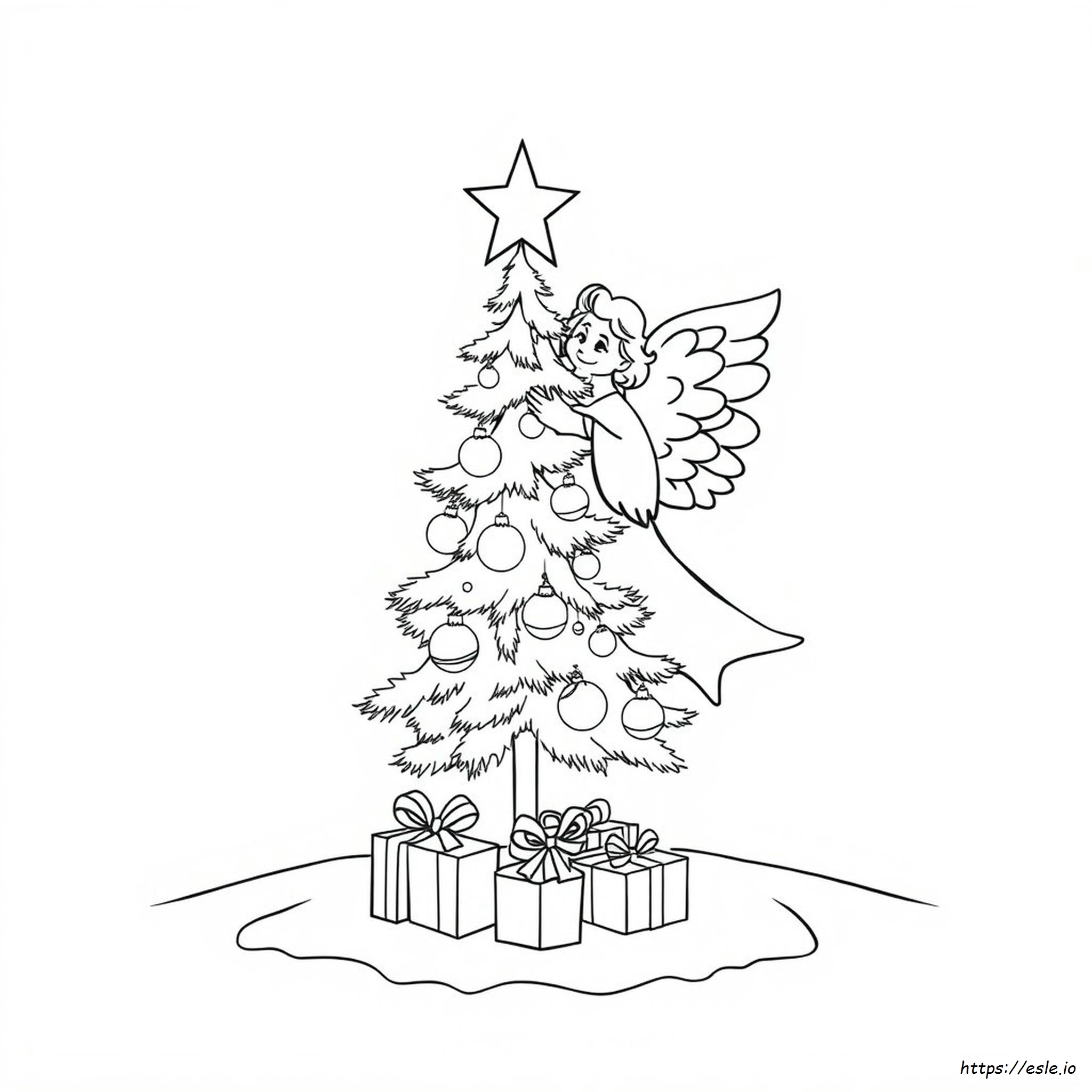 Christmas Angel Colouring Pictures