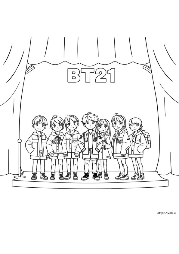 Kpop Bt21 Ausmalbilder