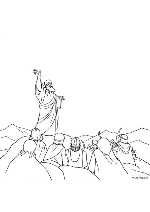 Elia Und Die Propheten Baals Ausmalbild