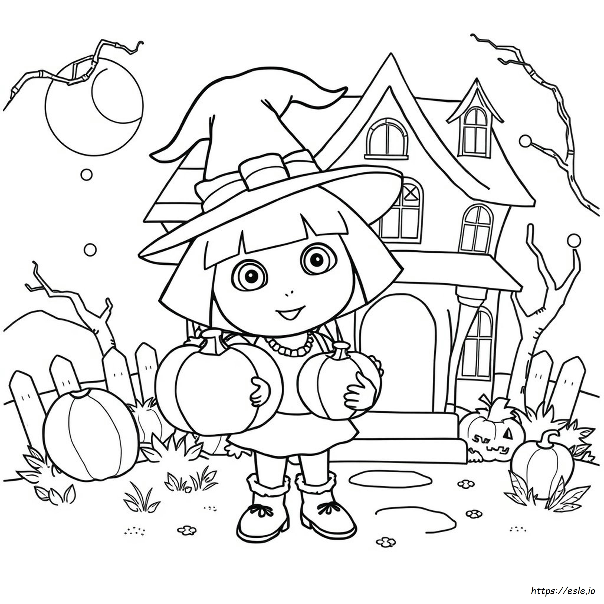 Dora The Explorer Halloween Ausmalbilder