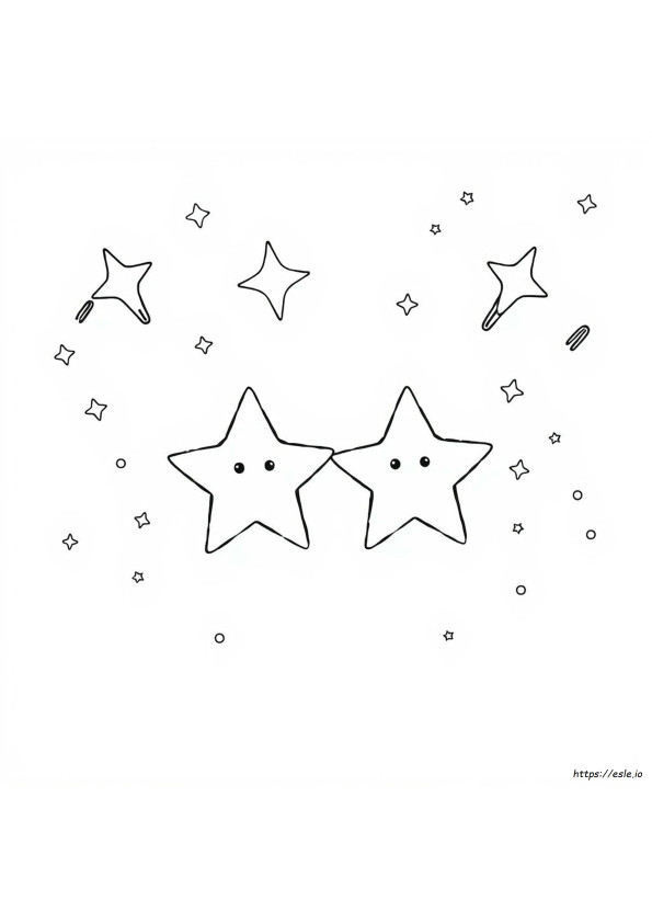 Little Twin Stars Da Colorare