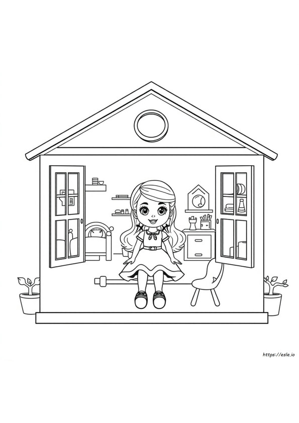 Gabby Doll House Colouring