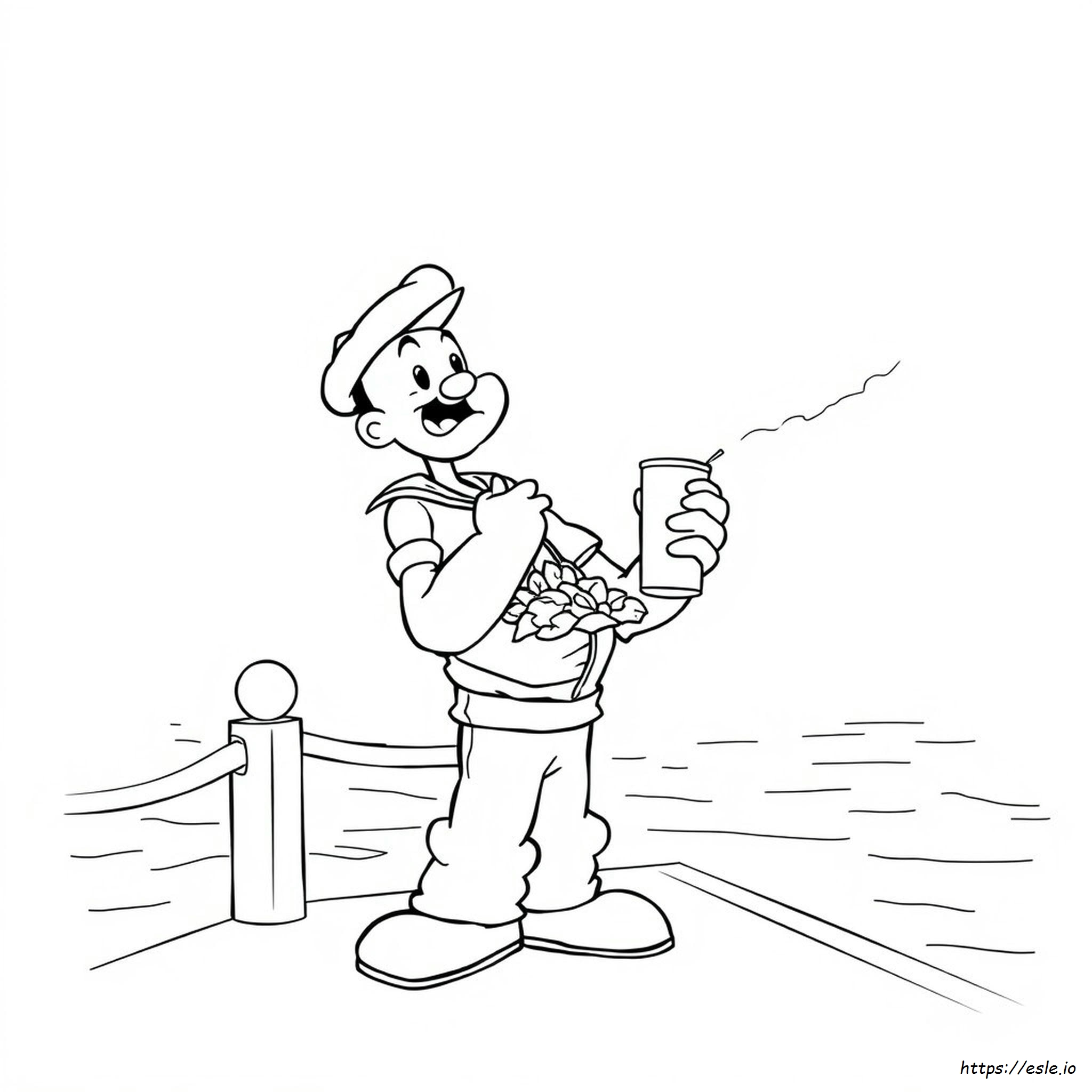 Popeye Coloring Page