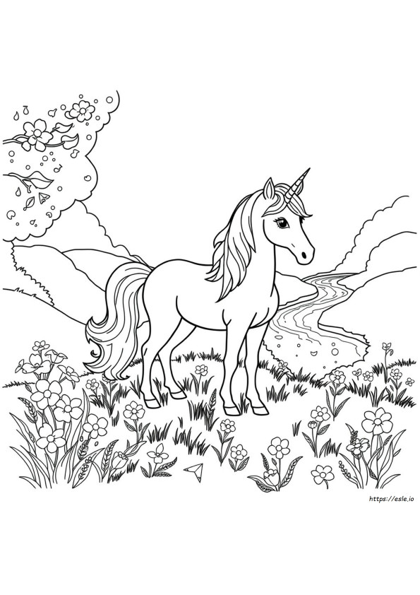 Detailed Unicorn Coloring Pages