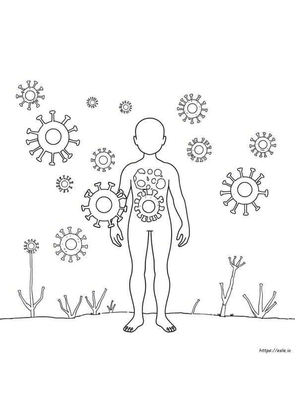 Desenhos Do Sistema Imunológico Para Colorir