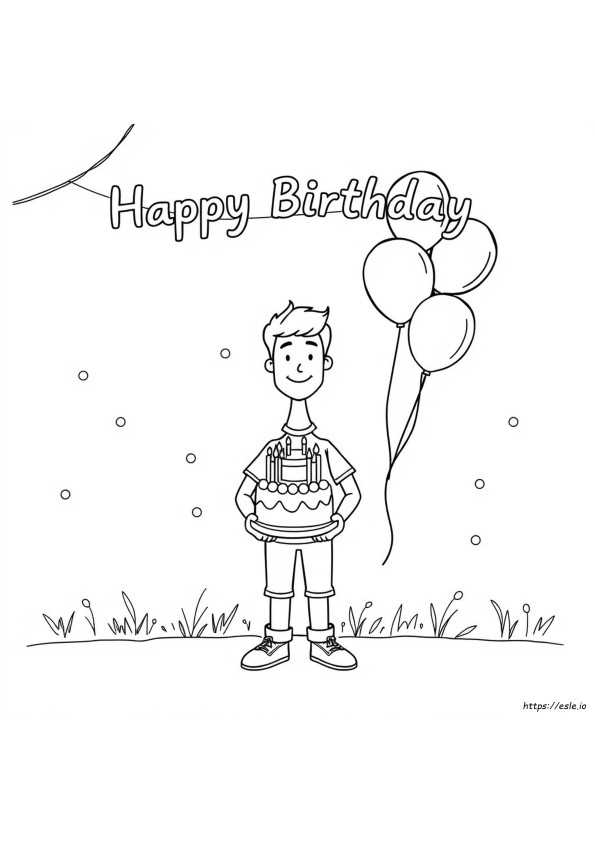 Happy Birthday Coloring Pages For Boyfriend