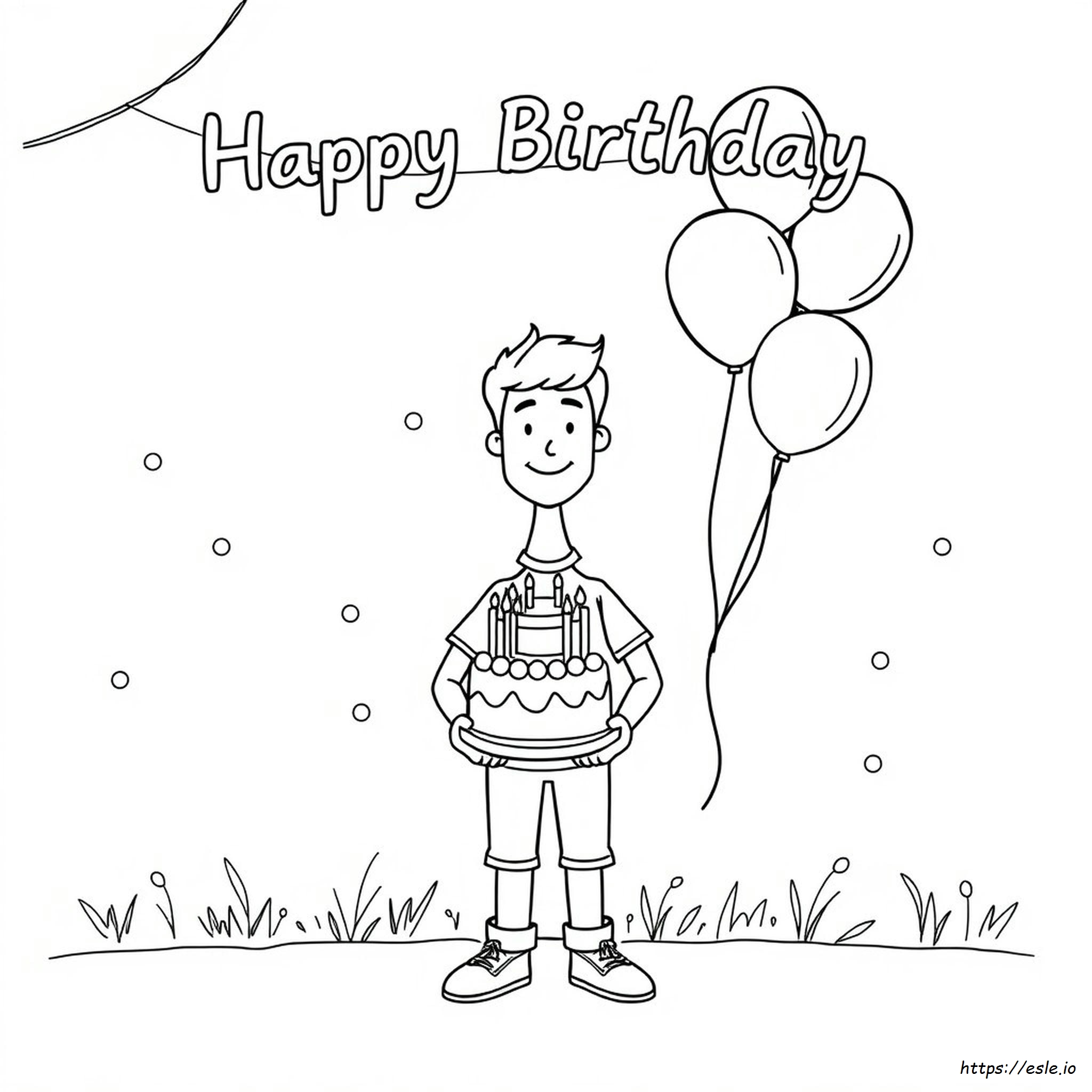 Coloriages Joyeux Anniversaire Pour Petit Ami