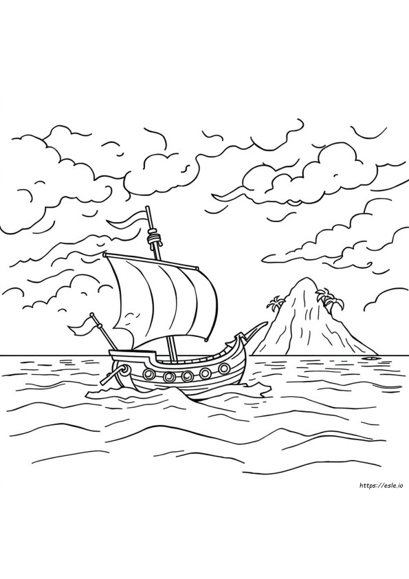 Piratas Para Colorir Para Imprimir