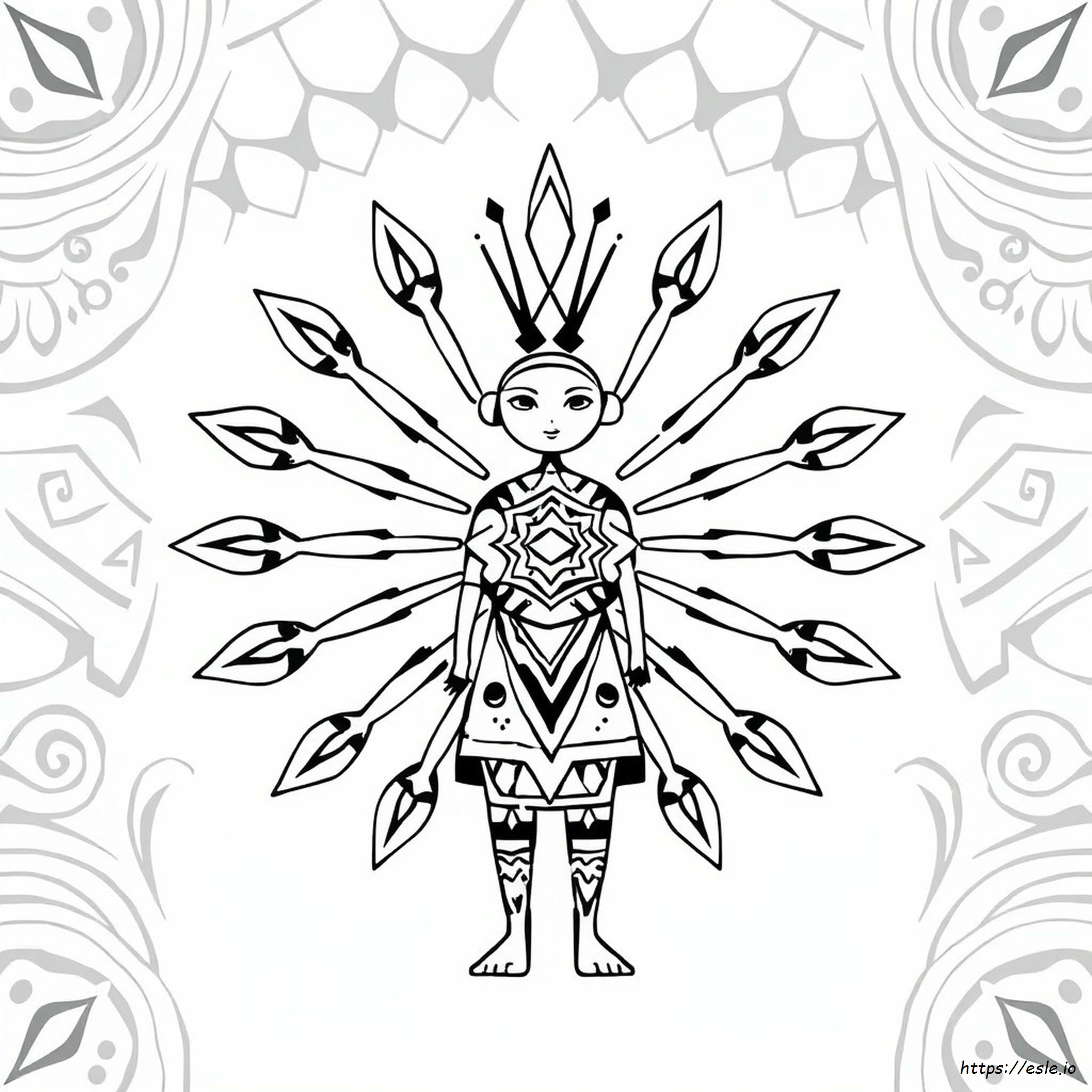 Tribal Art Coloring Pages