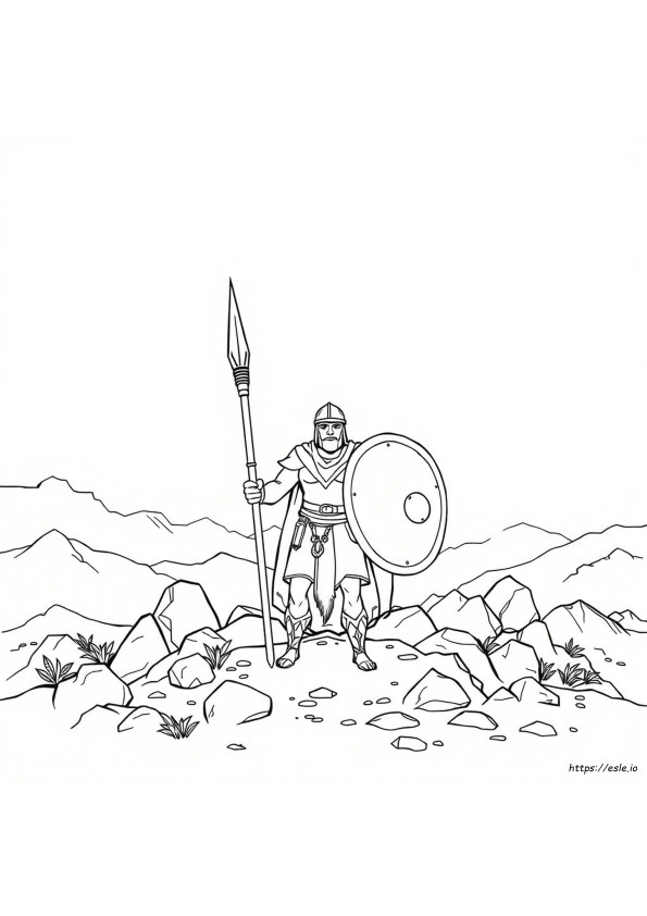 Spear Coloring Page
