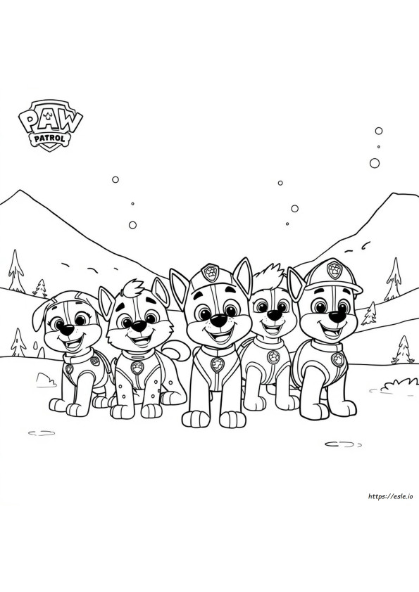 Paw Patrol Il Film Libro Attività Pagine Da Colorare