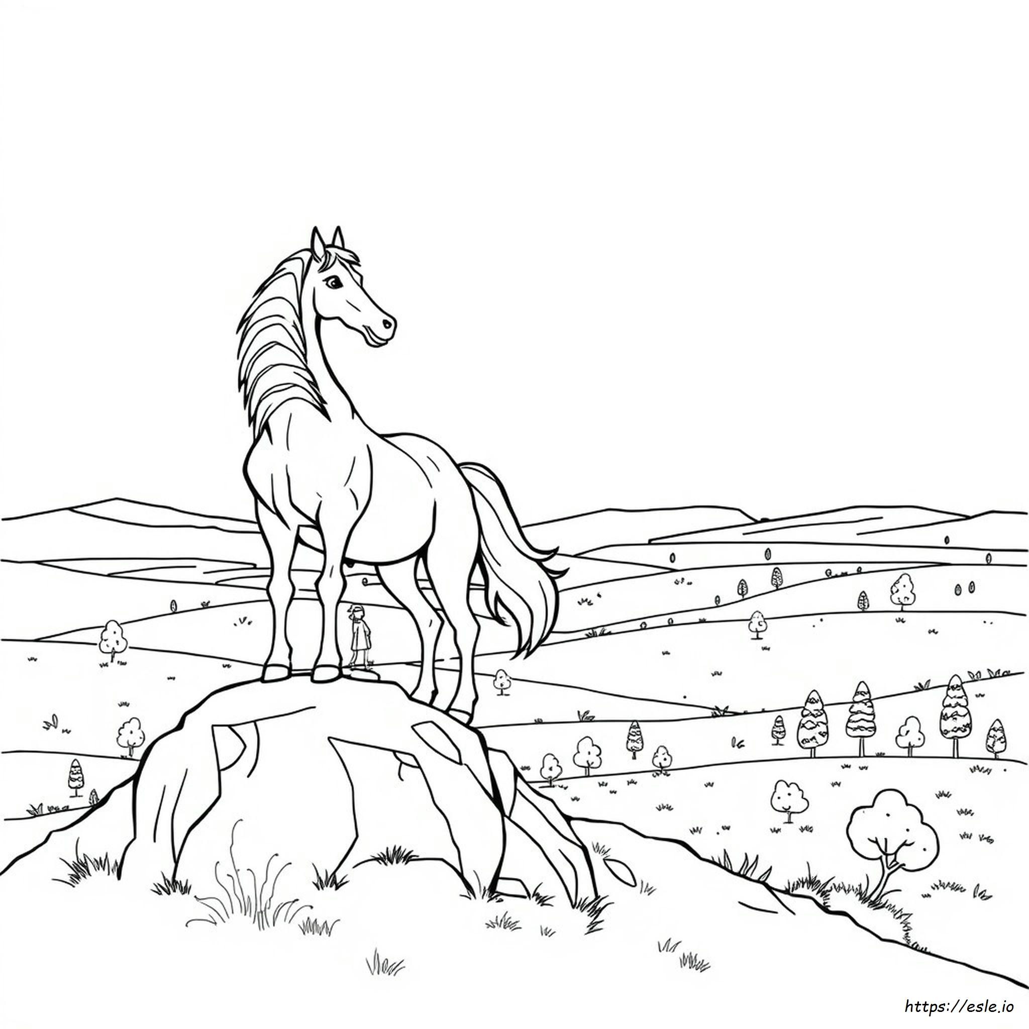 The Cimarron Herd Colouring Page