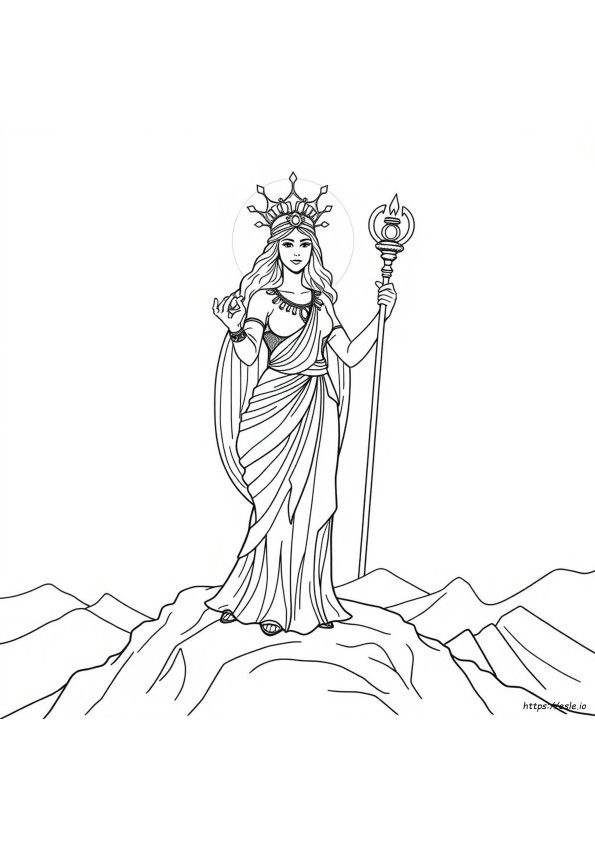 Coloriages De La Déesse Héra
