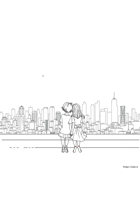 Coloring Pages Of Anime Couples