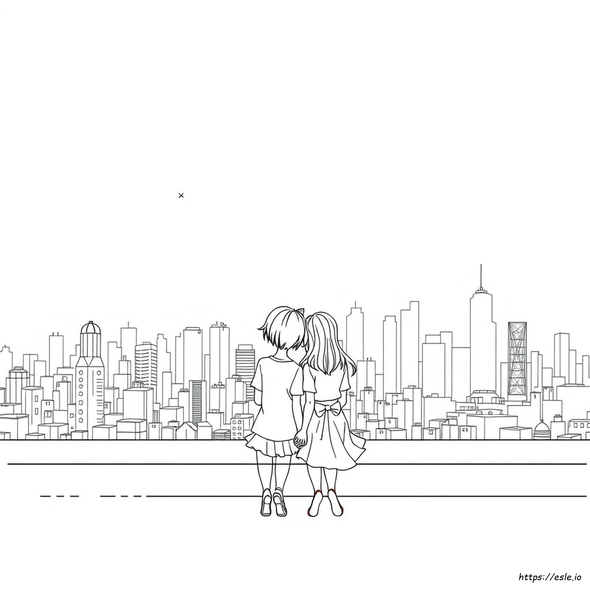 Coloriages De Couples Manga