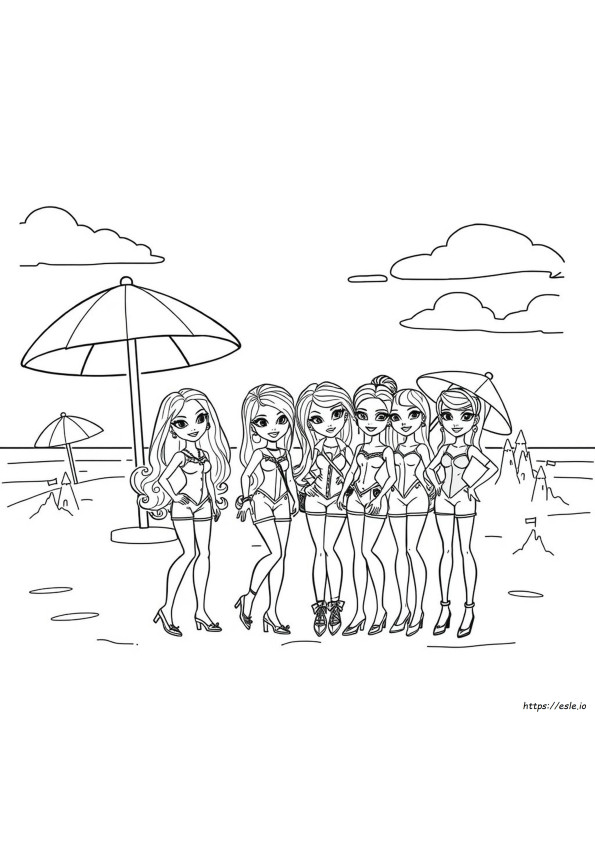 Bratz Baba Színező Lapok