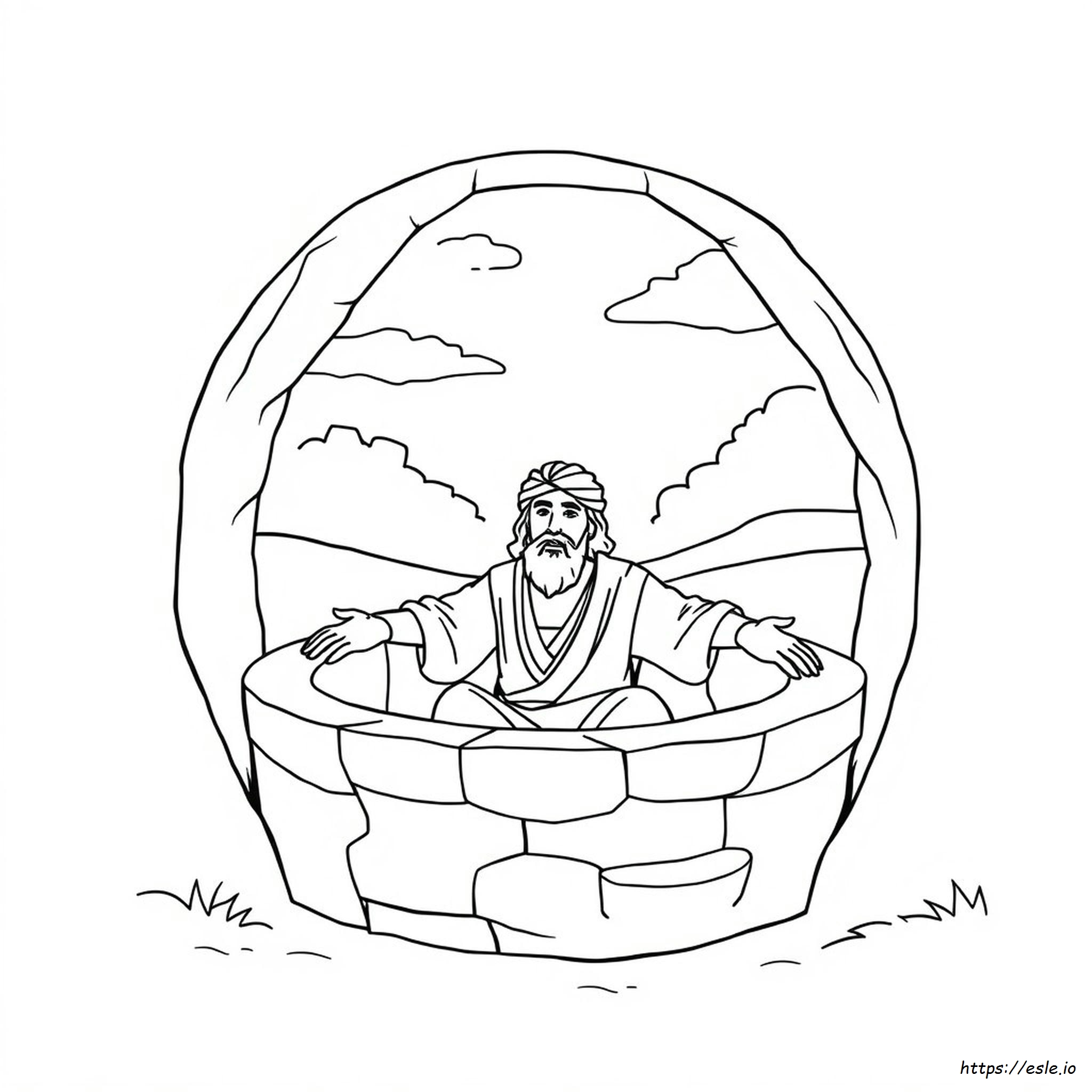Joseph In The Well Coloring Pages