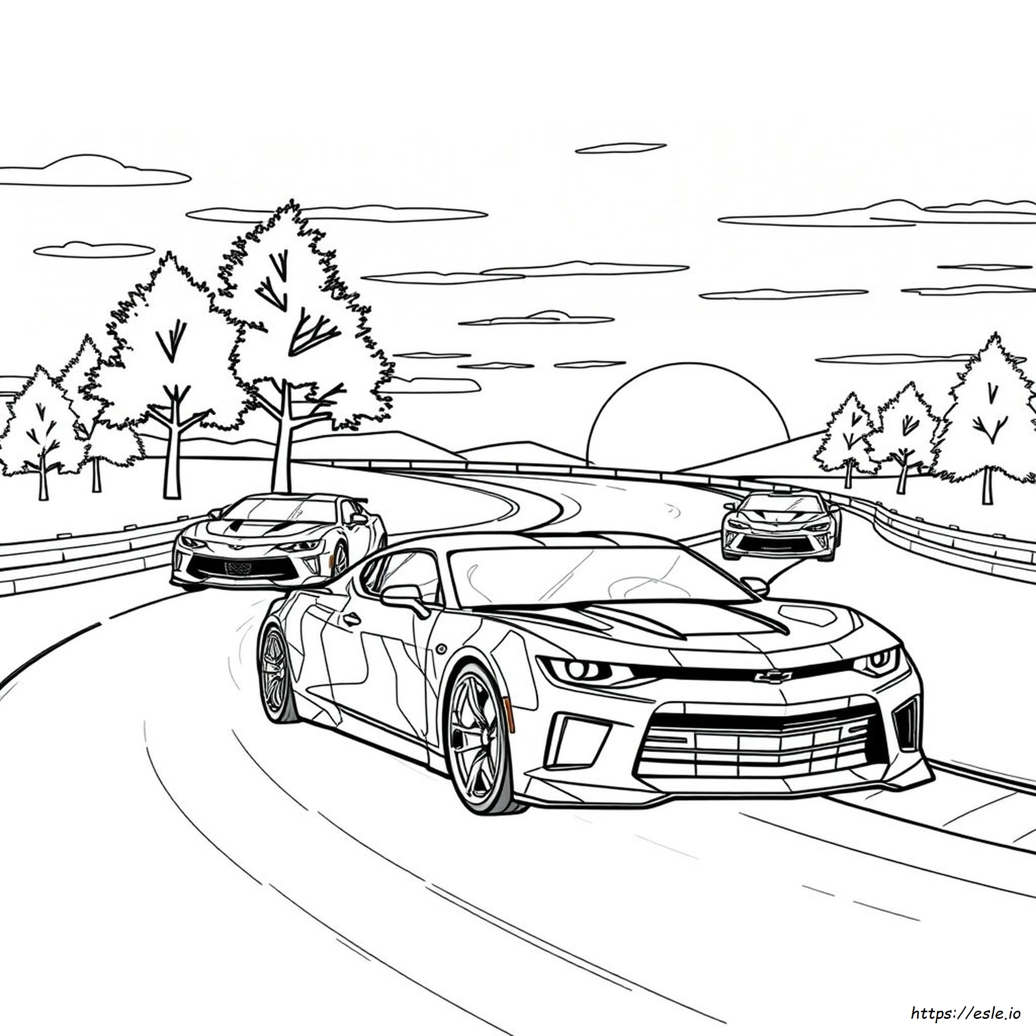 Gambar Mewarnai Camaro