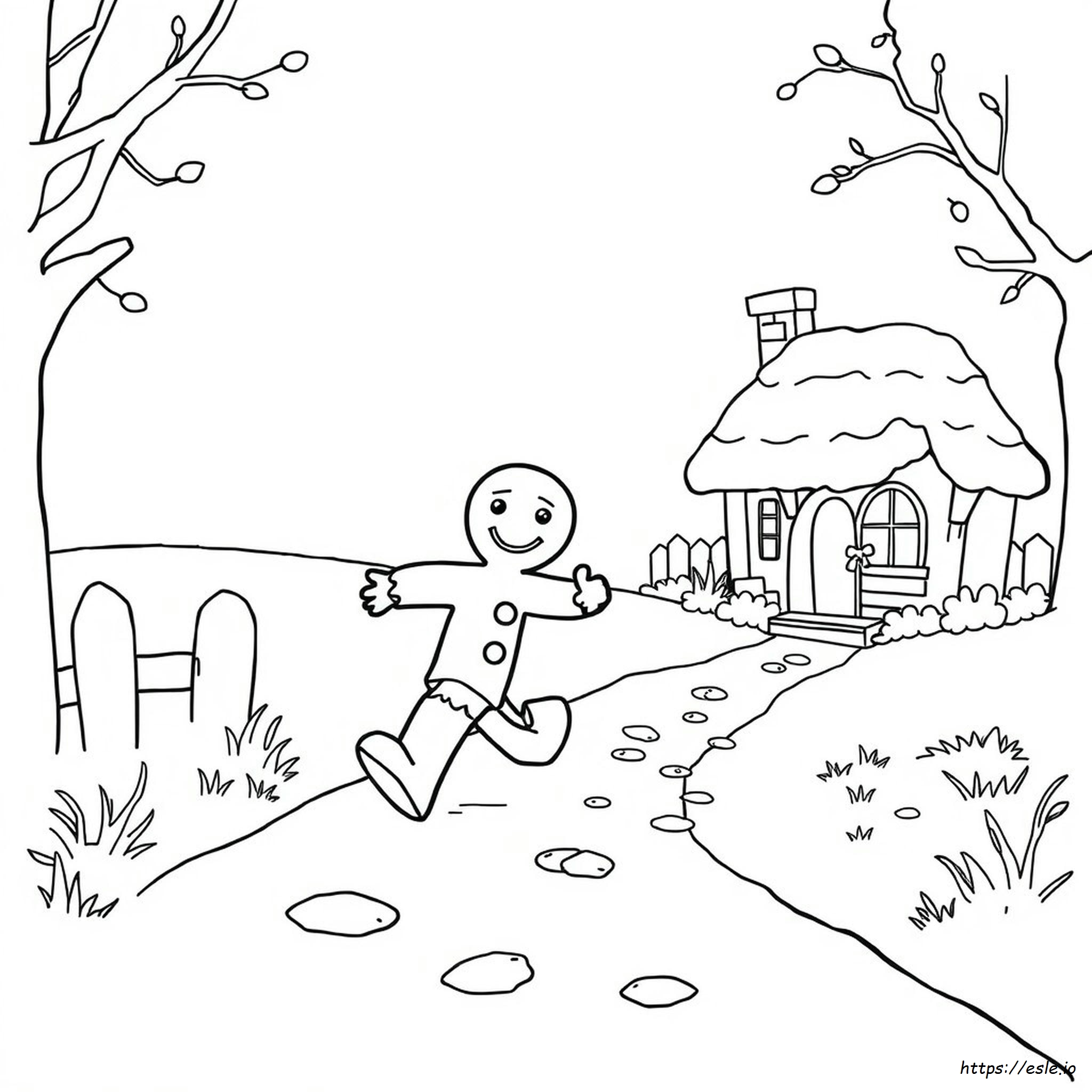 Gingerbread Man Story Colouring Pages