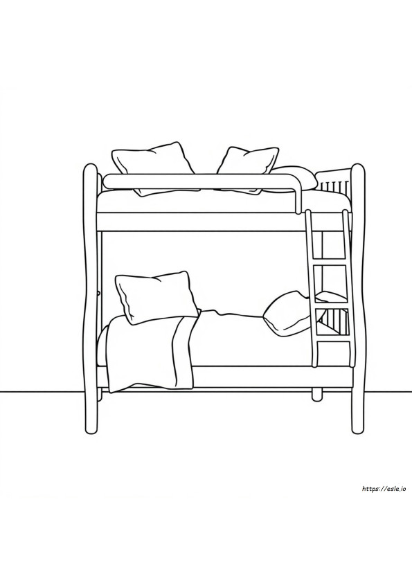 Etagenbett Ausmalbilder