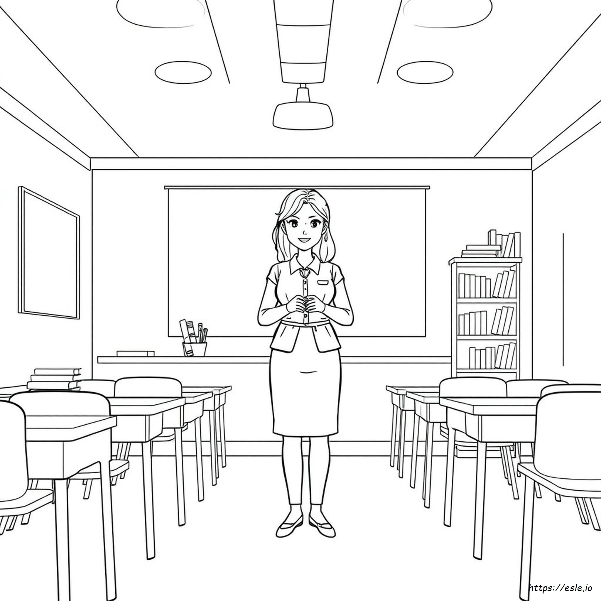Maestra Para Colorear