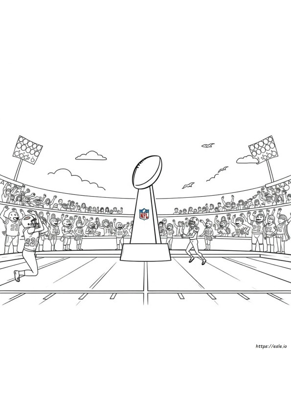 Super Bowl Coloring Pages 2024 Free