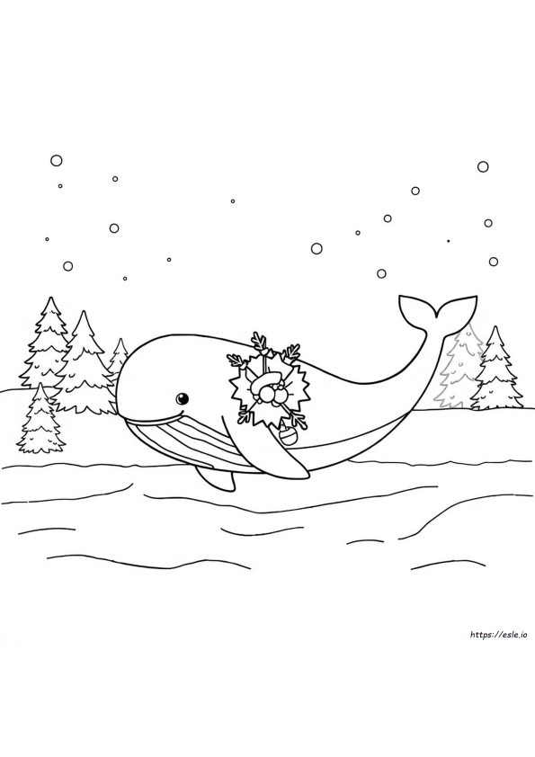 Weihnachtswal Ausmalbilder