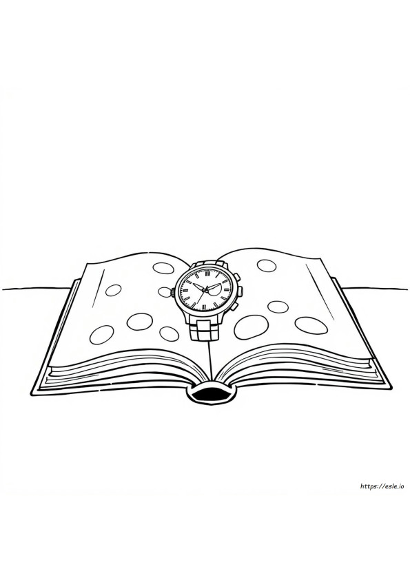 Kleurplaat Van Een Horloge