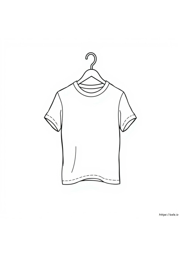 T Shirt Coloring Page Printable