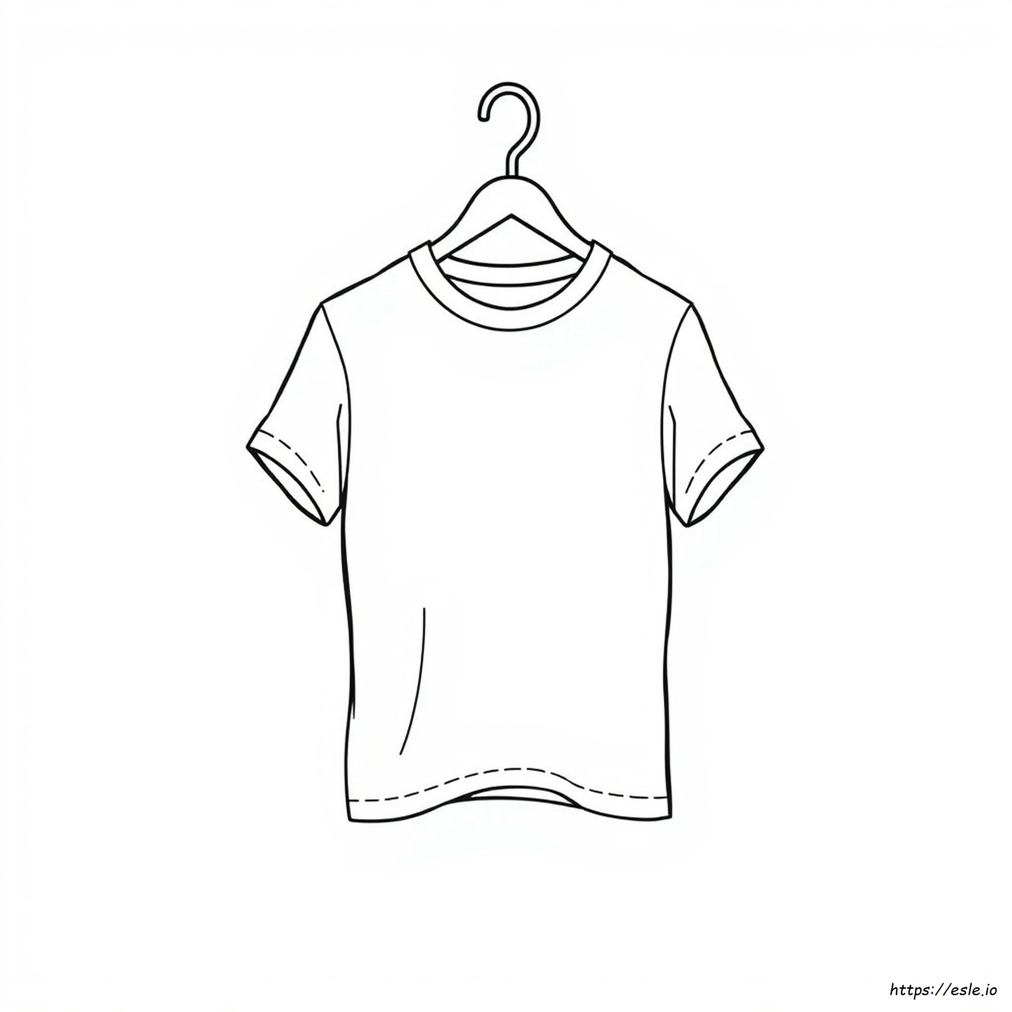 T Shirt Coloring Page Printable