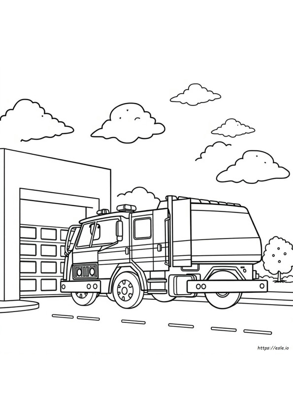 Vuilniswagen Kleurboek