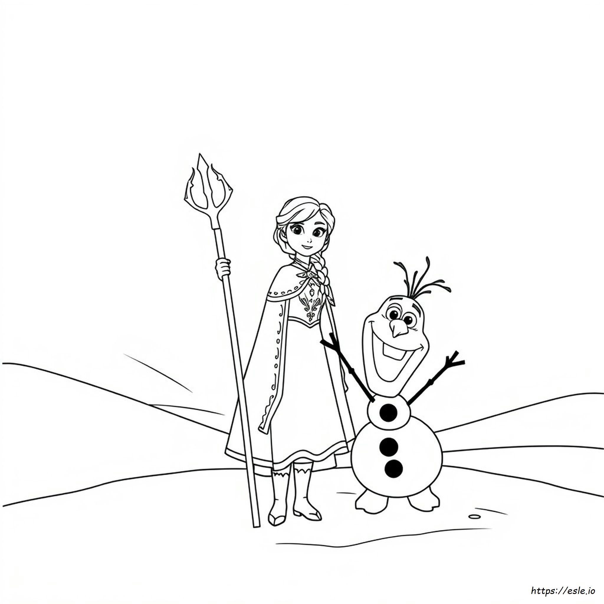 Disegni Da Colorare Principessa Disney Anna