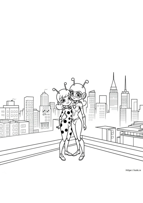Drawing Miraculous Ladybug Coloring Pages All Characters