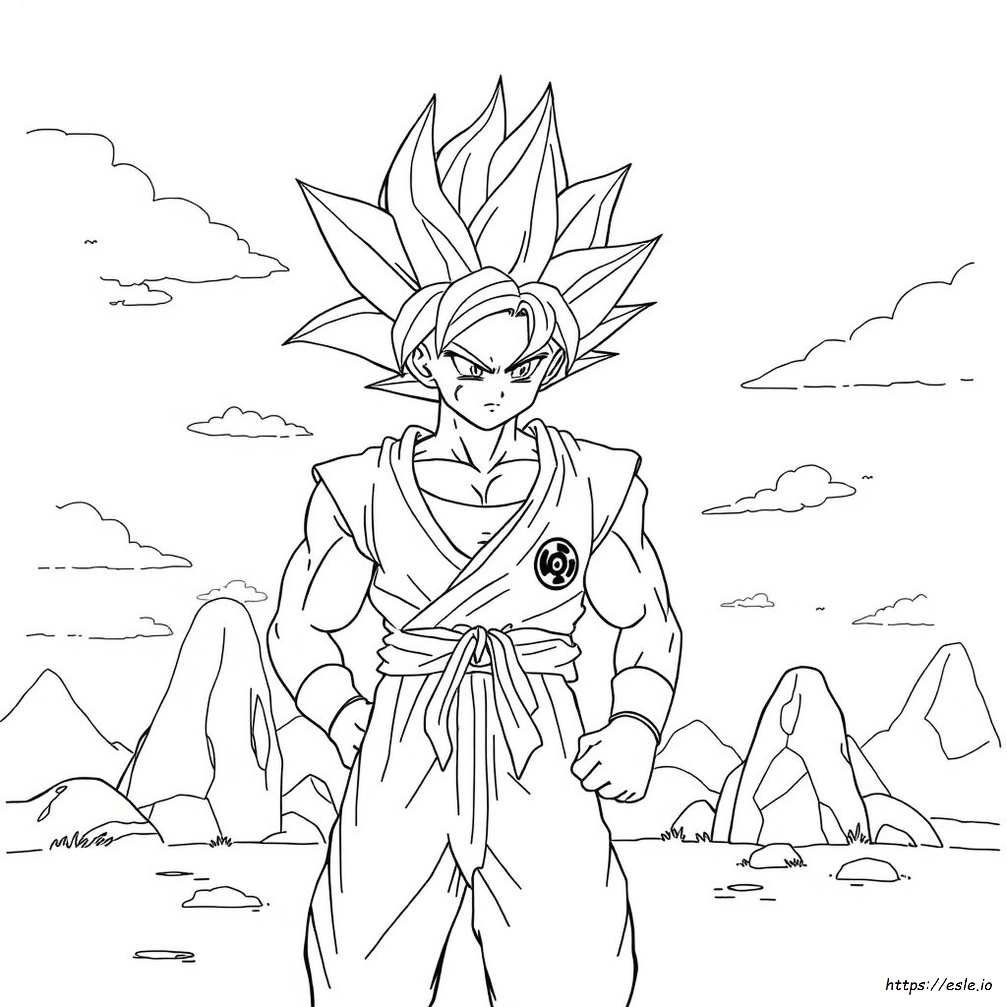 Ultra Instinct Színező Oldalak