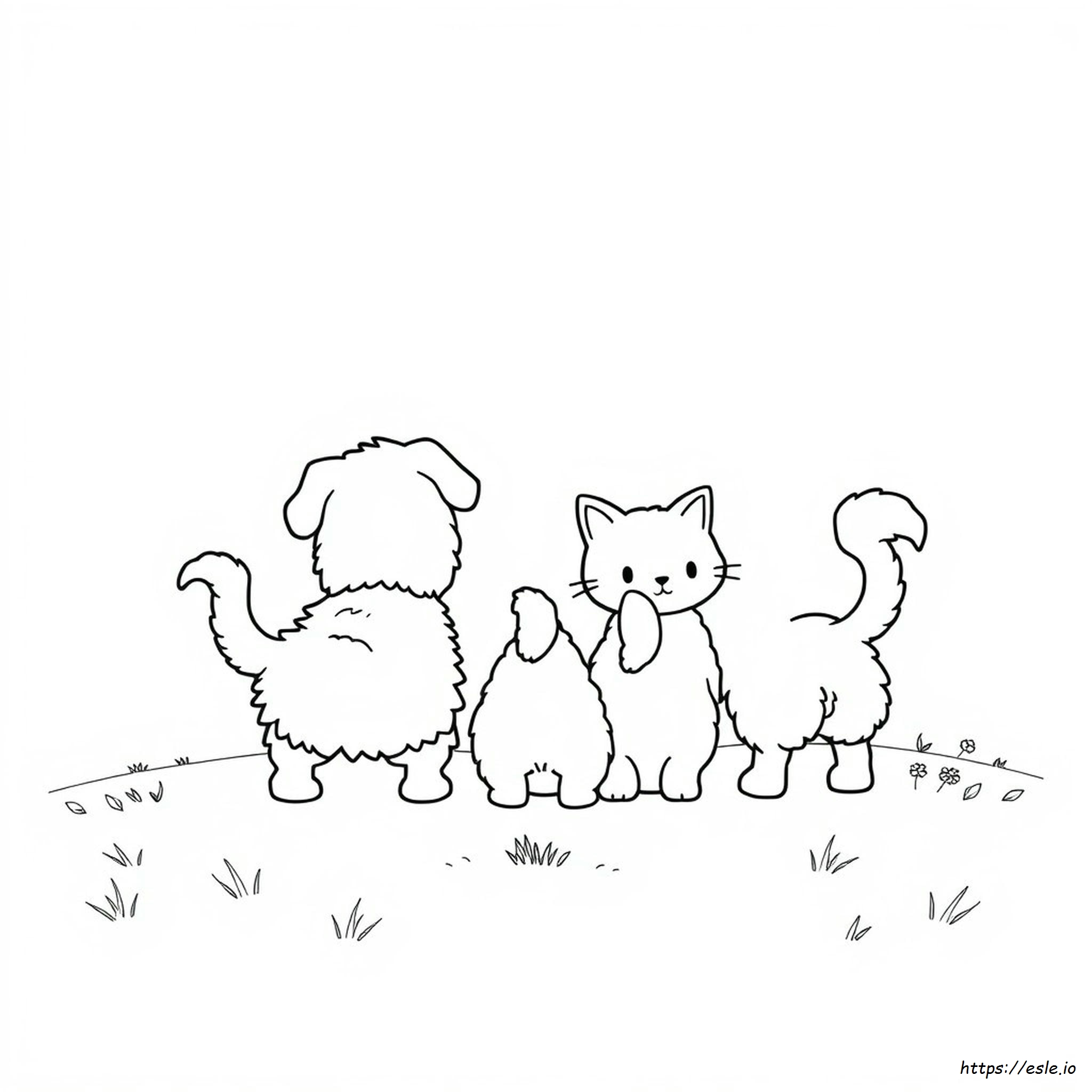 Cute Tails Coloring Pages