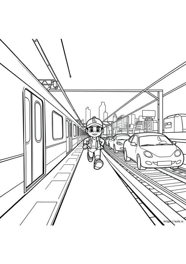 Subway Surfers Colouring Pages