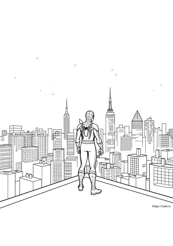 Printable Full Page Spiderman Coloring Pages