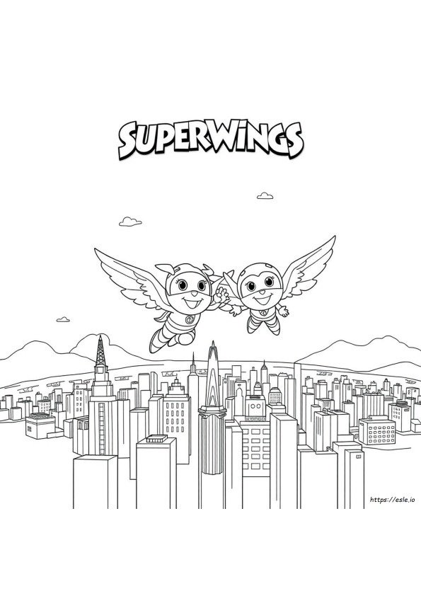 Superwings Colouring