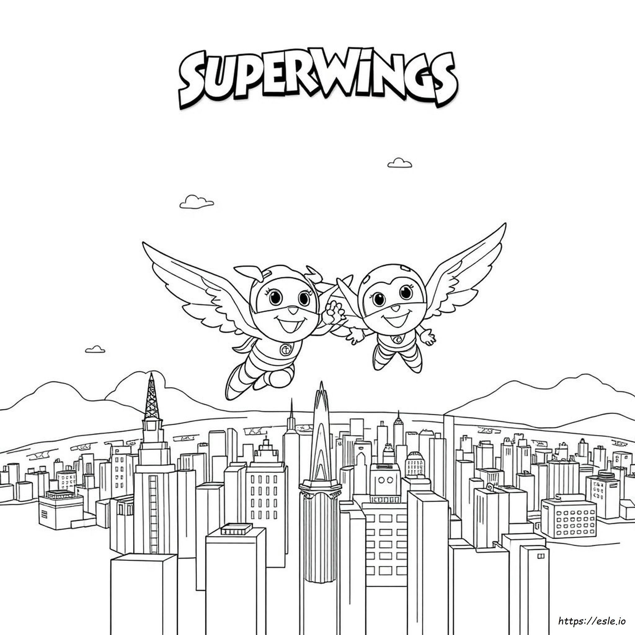 Superwings Para Colorear