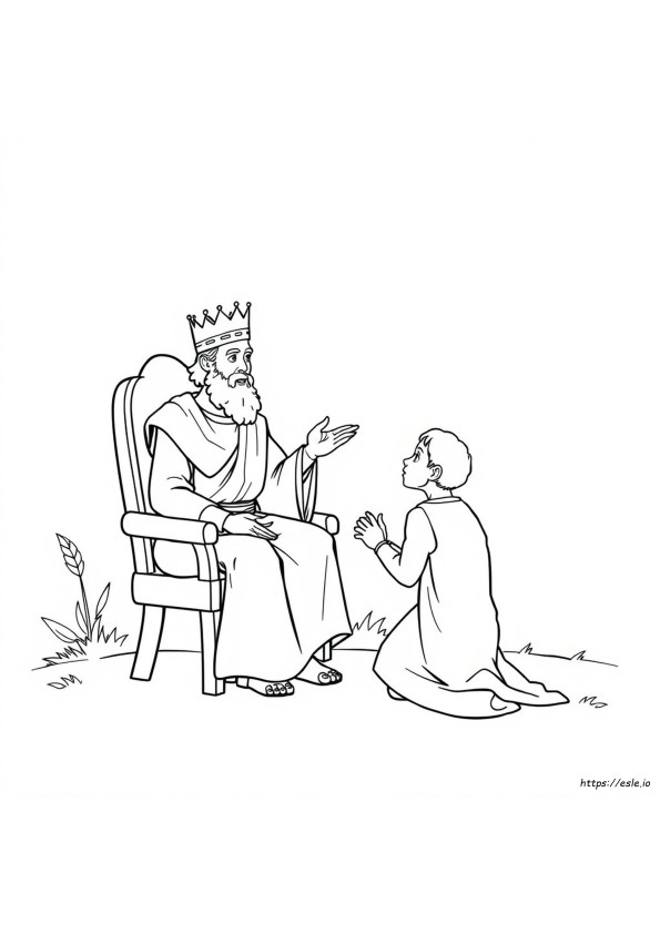 King David And Mephibosheth Coloring Page