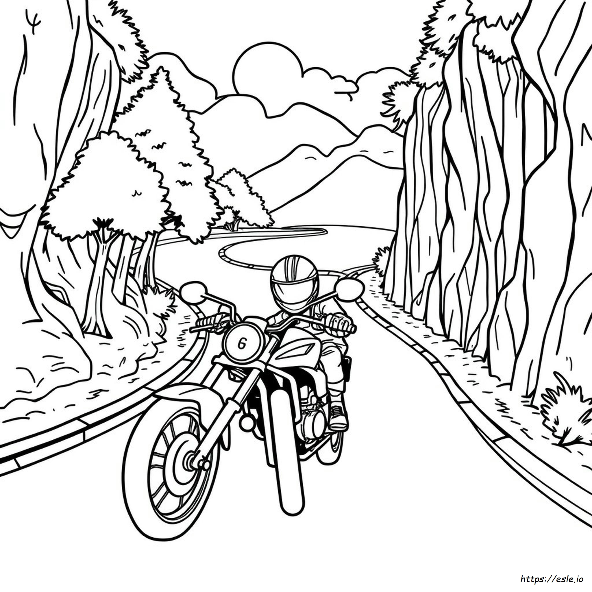 Moto Coloring Pages