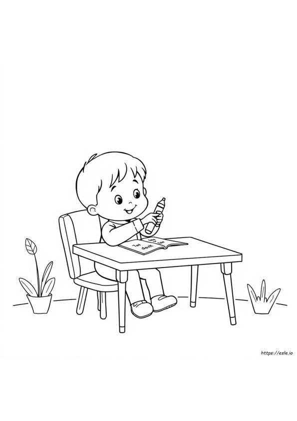 Coloriage Avec Mots À Imprimer