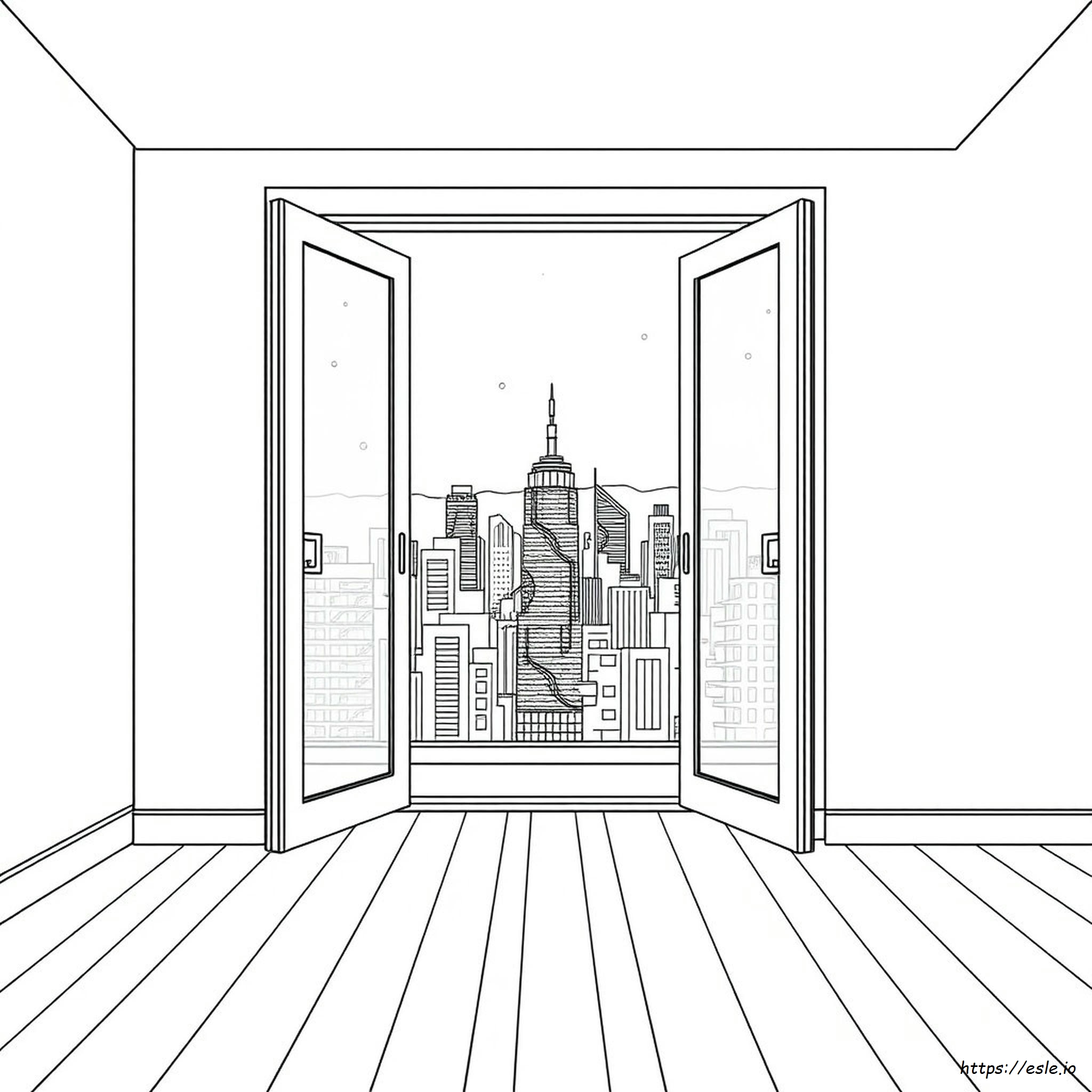 Halaman Mewarnai Doors Lantai 2