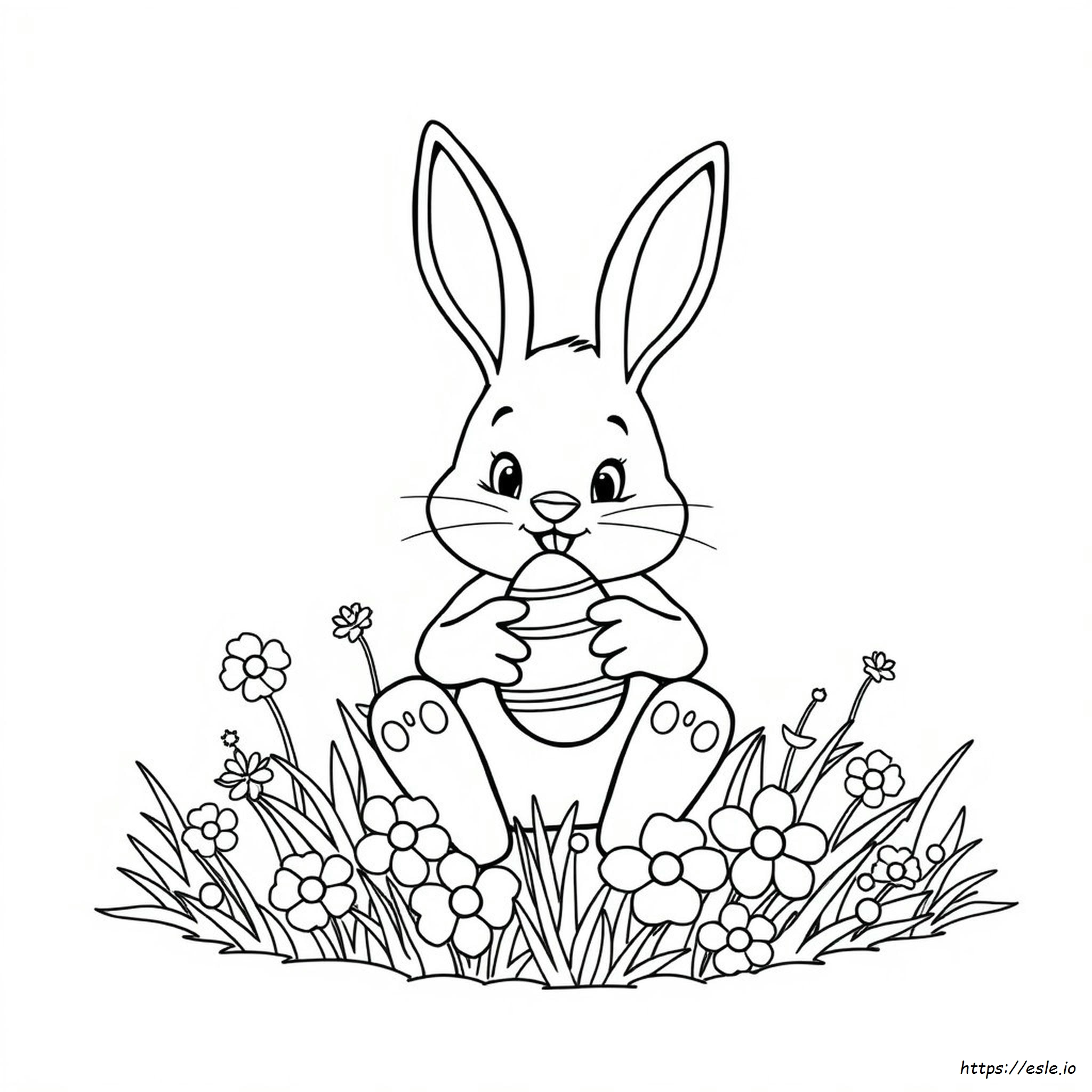 Volto Di Coniglio Pasquale Disegni Da Colorare