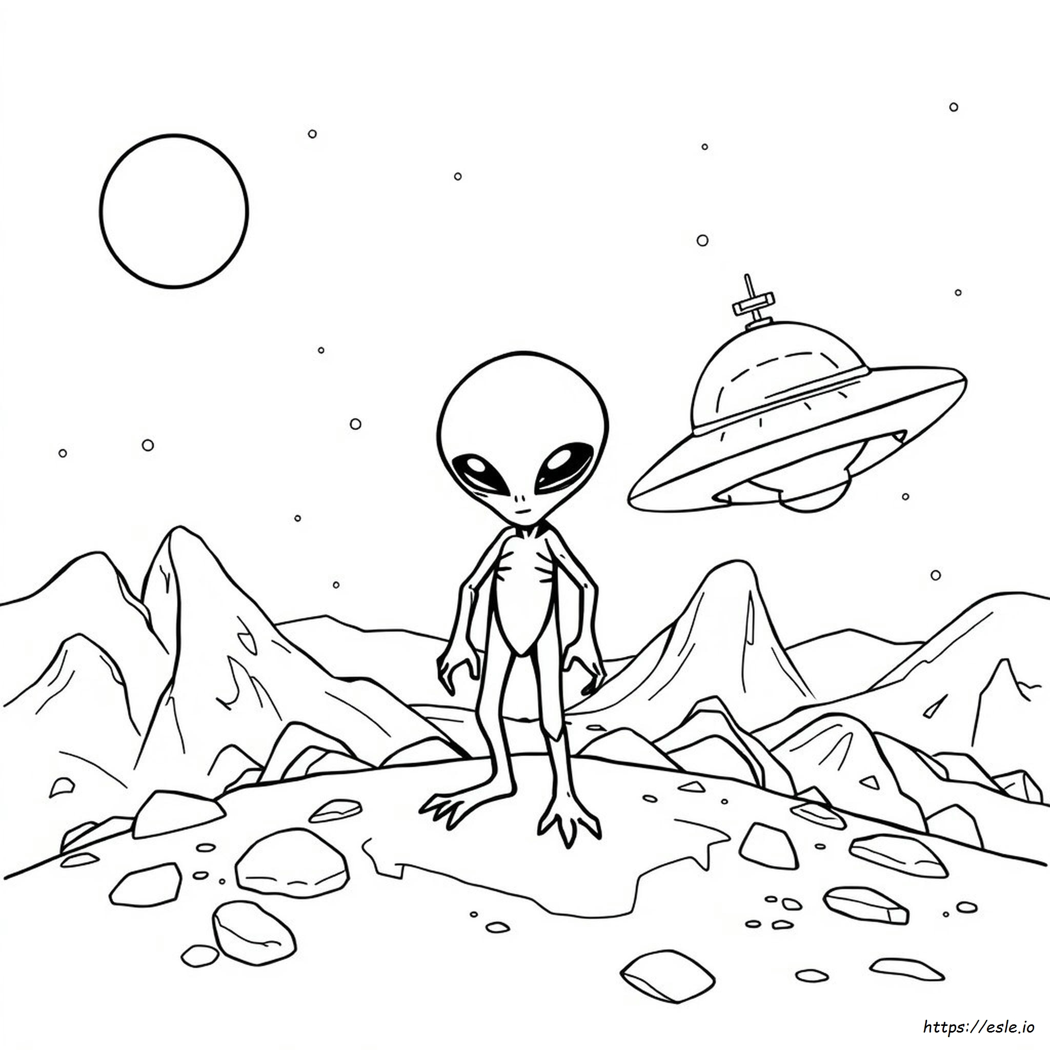 Alien Coloring Pages Free