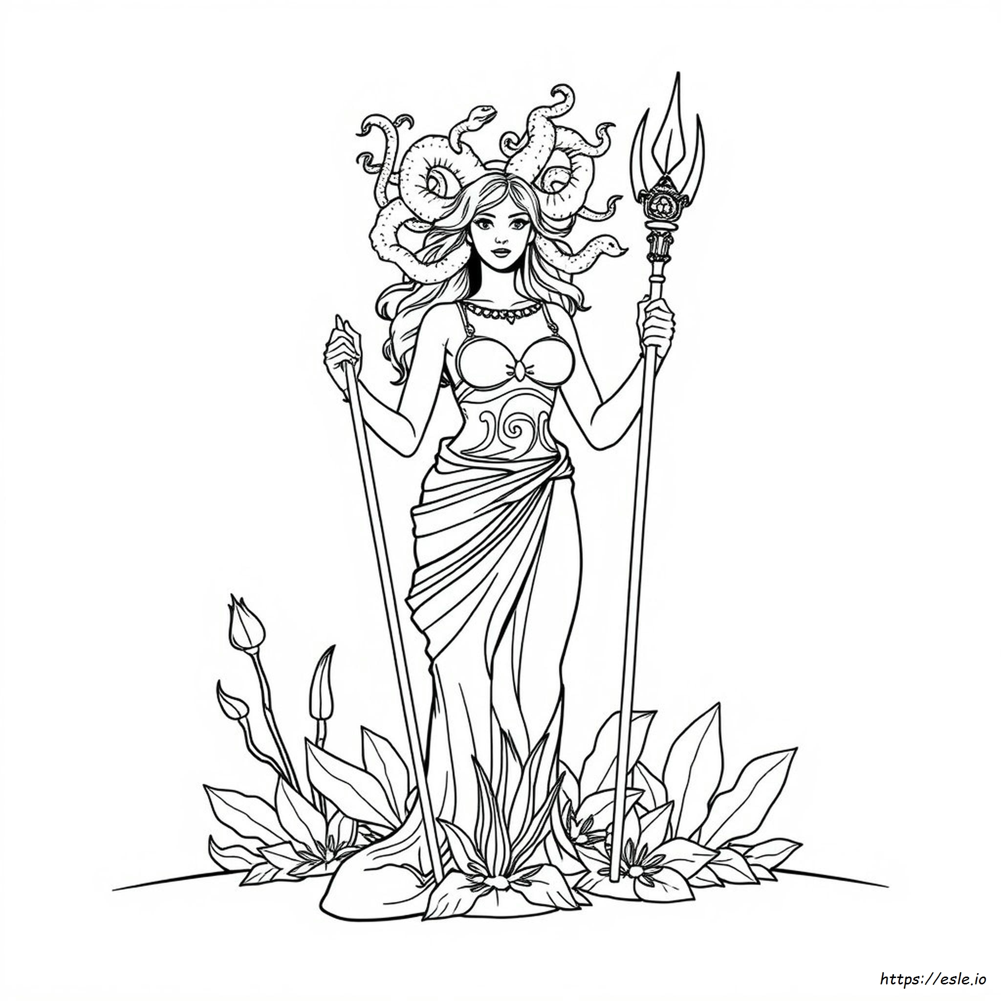 Medusa Coloring Pages For Adults