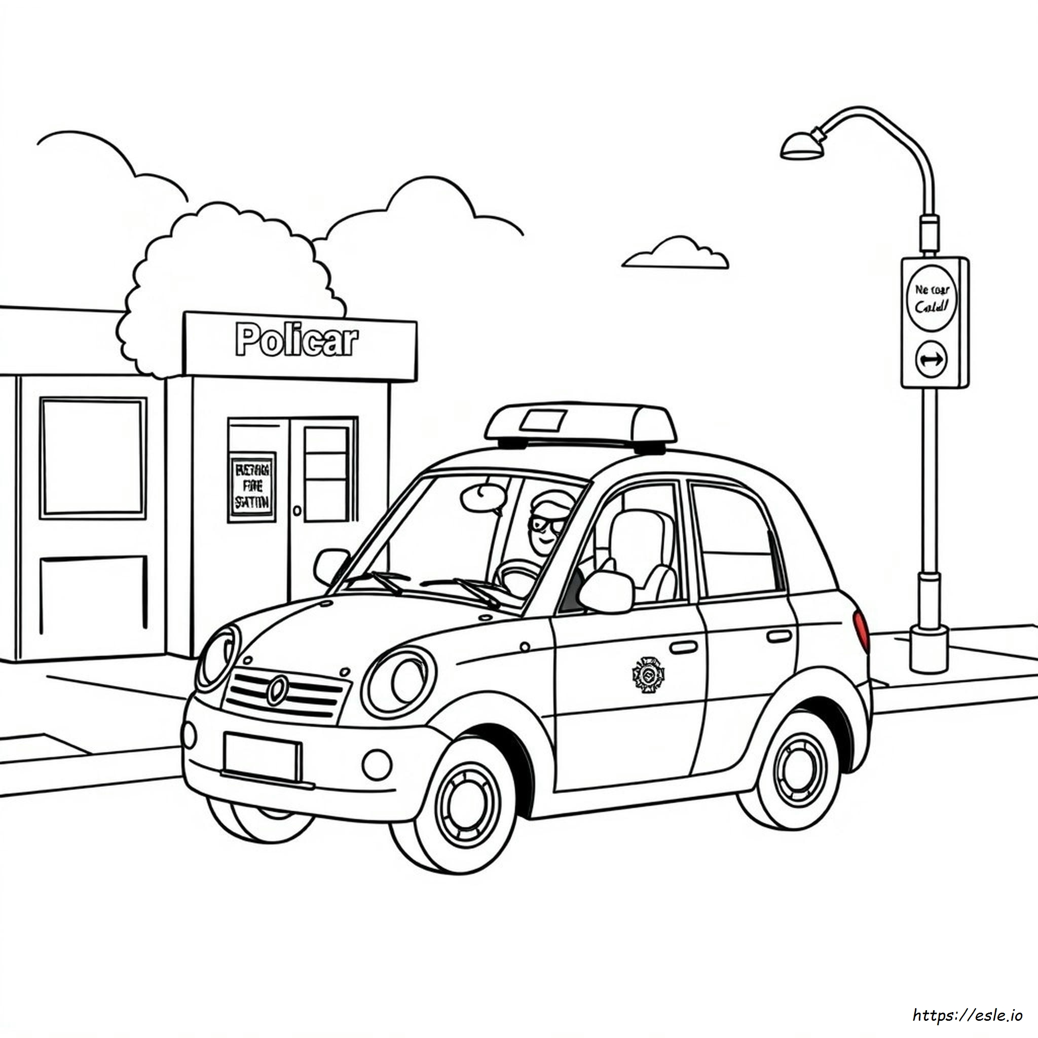 Poli Car Coloring Pages